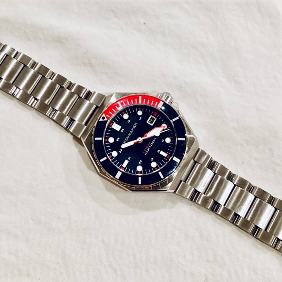 Spinnaker Dumas Automatic Soda Blue Watch SP-5081-JJ 44mm Dive Watch - Picture 8 of 16